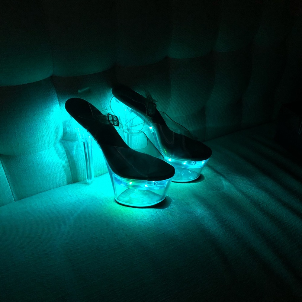 Pleaser light up high heels!